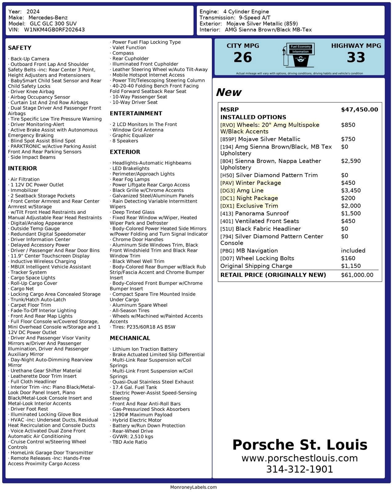 2024 Mercedes-Benz GLC GLC 300