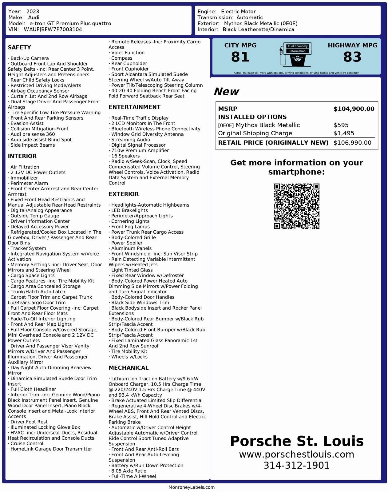 2023 Audi e-tron GT Premium Plus