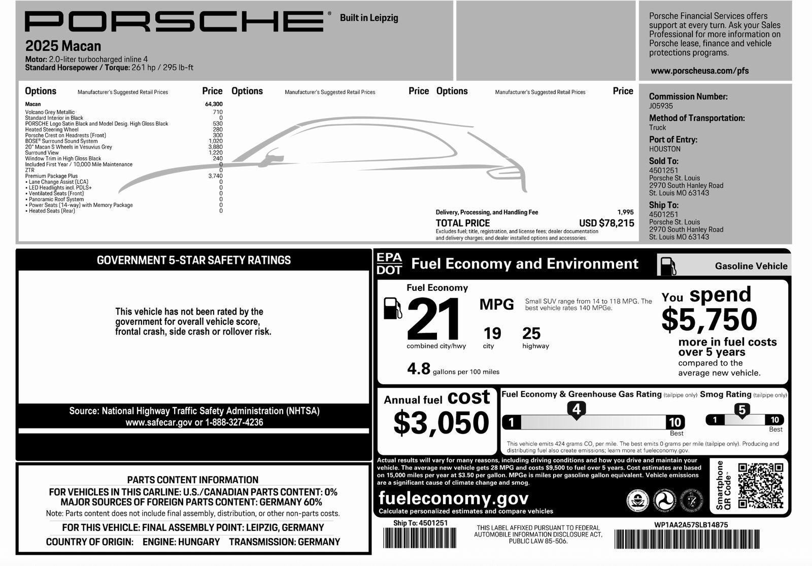 2025 Porsche Macan Base