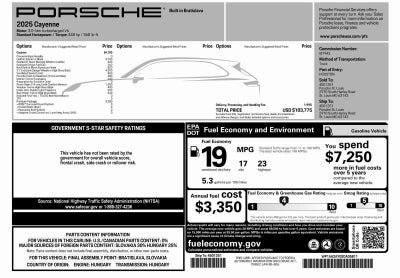 2025 Porsche Cayenne Base