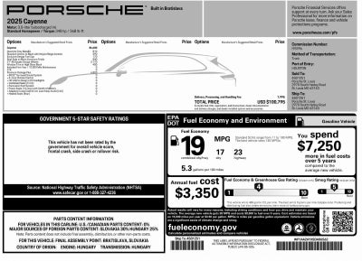2025 Porsche Cayenne Base