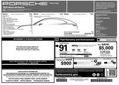2025 Porsche Macan Electric 4S