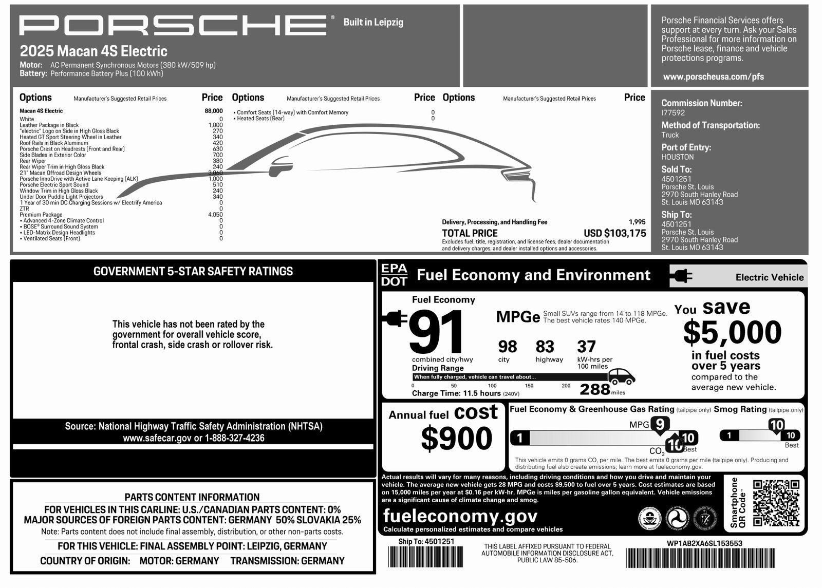 2025 Porsche Macan Electric 4S