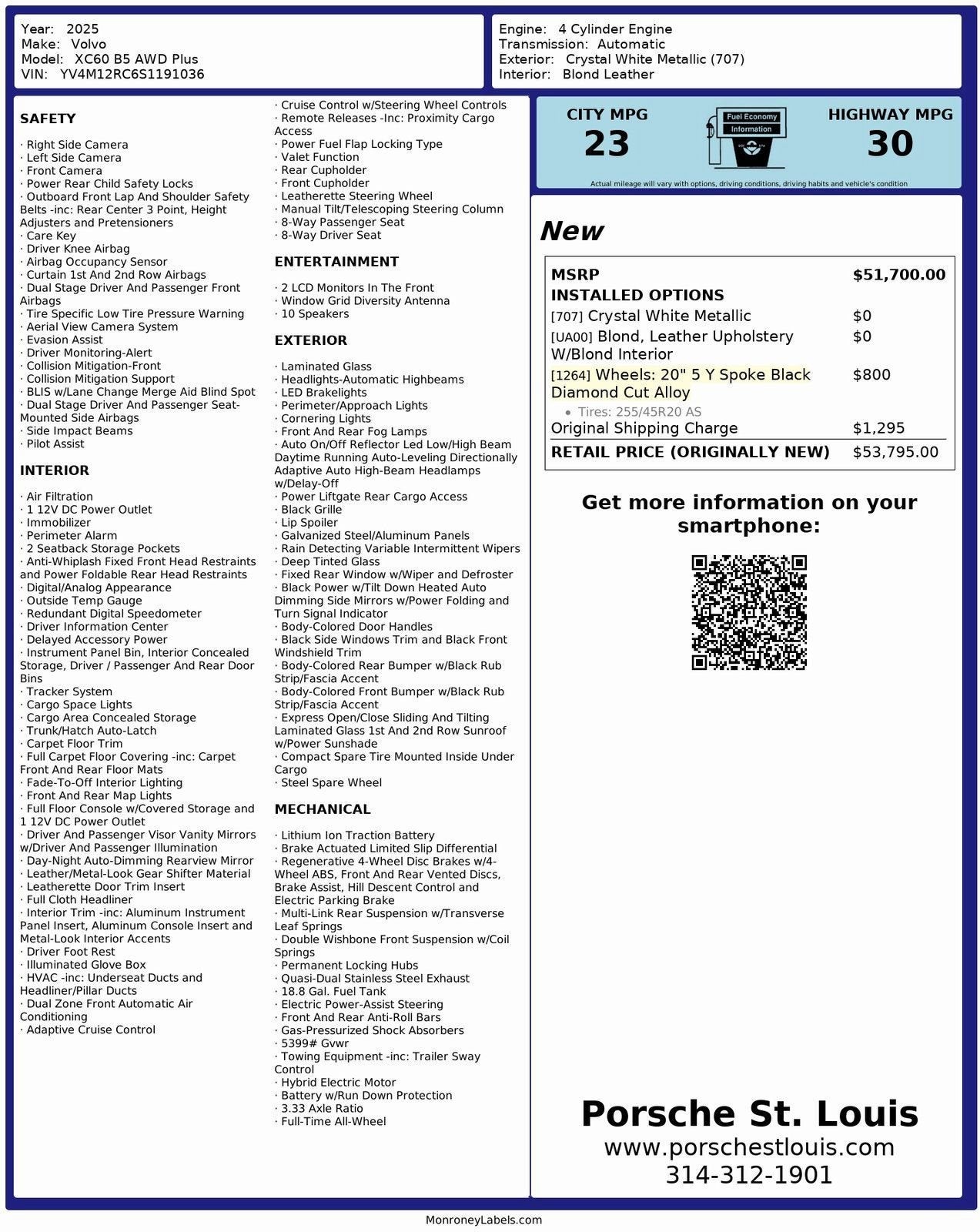 2025 Volvo XC60 Plus