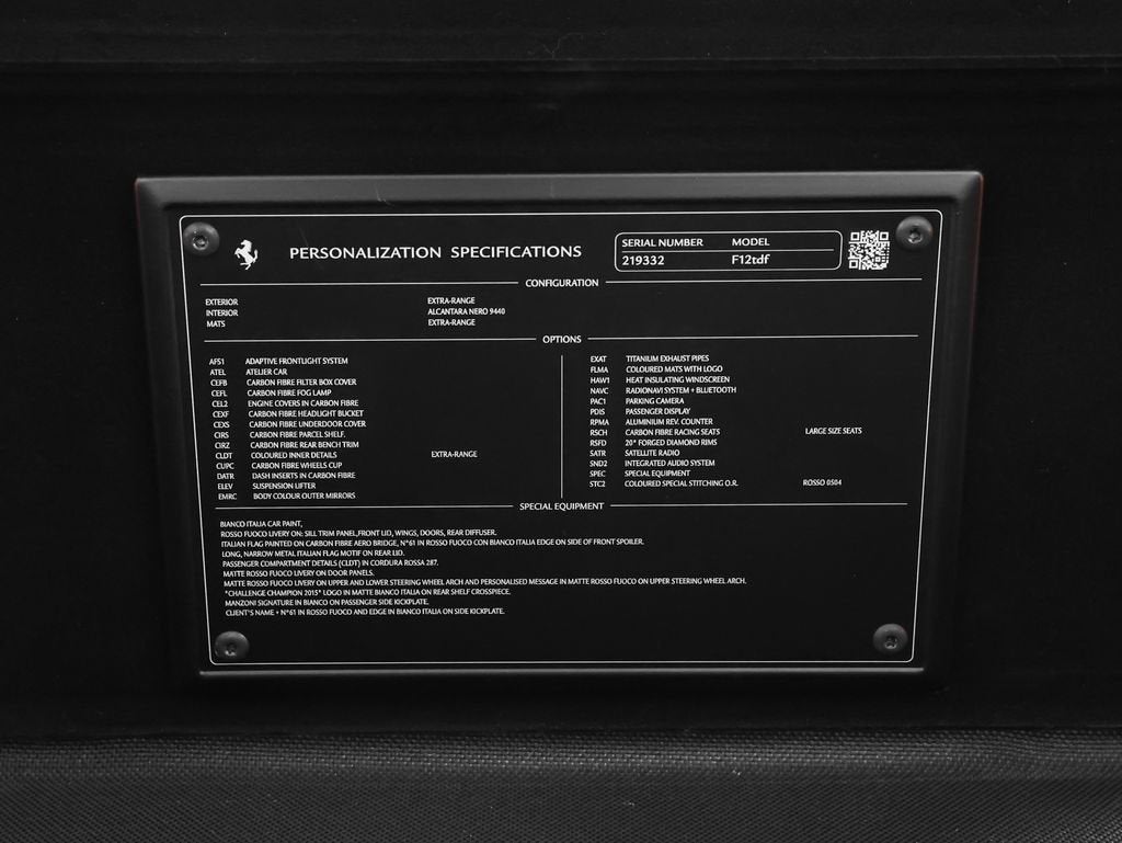 2016 Ferrari F12tdf Base