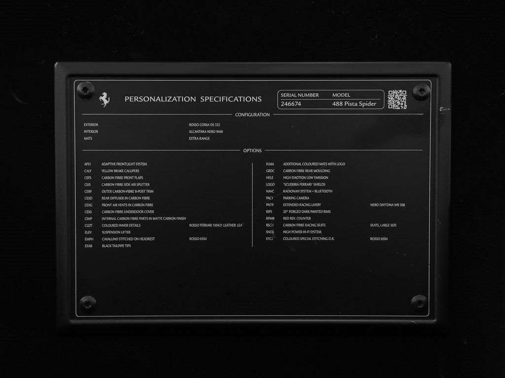 2019 Ferrari 488 Pista Spider