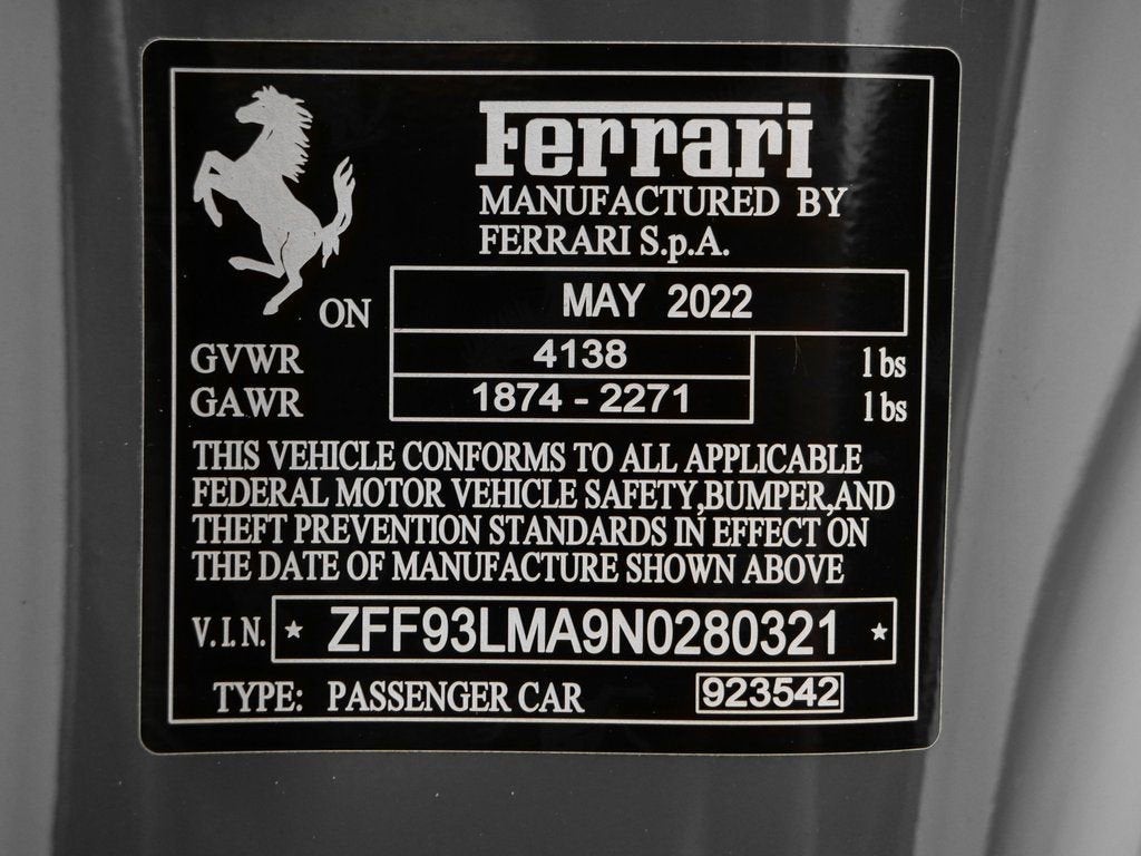 2022 Ferrari F8 Spider Base