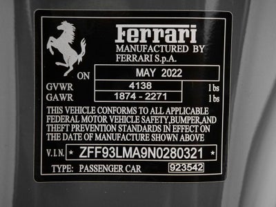 2022 Ferrari F8 Spider Base