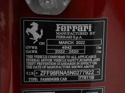 2022 Ferrari Roma Base