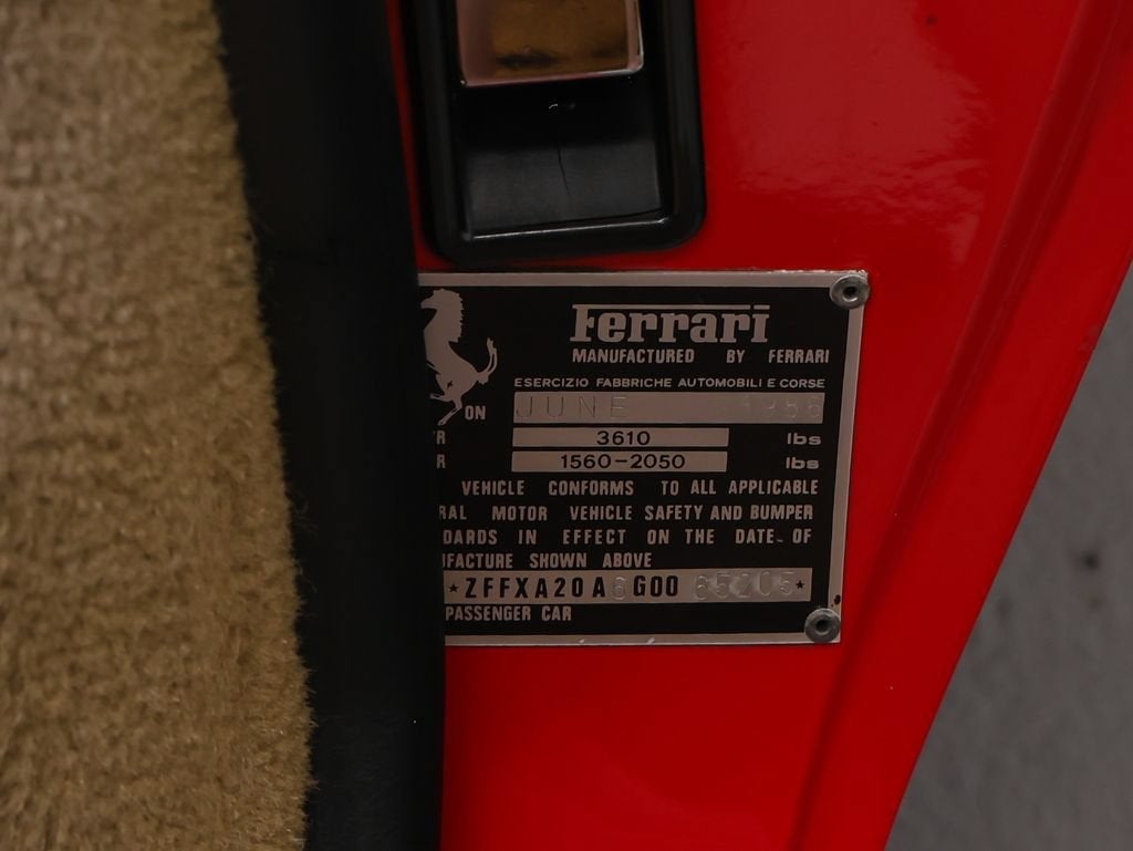 1986 Ferrari 328 GTS Base